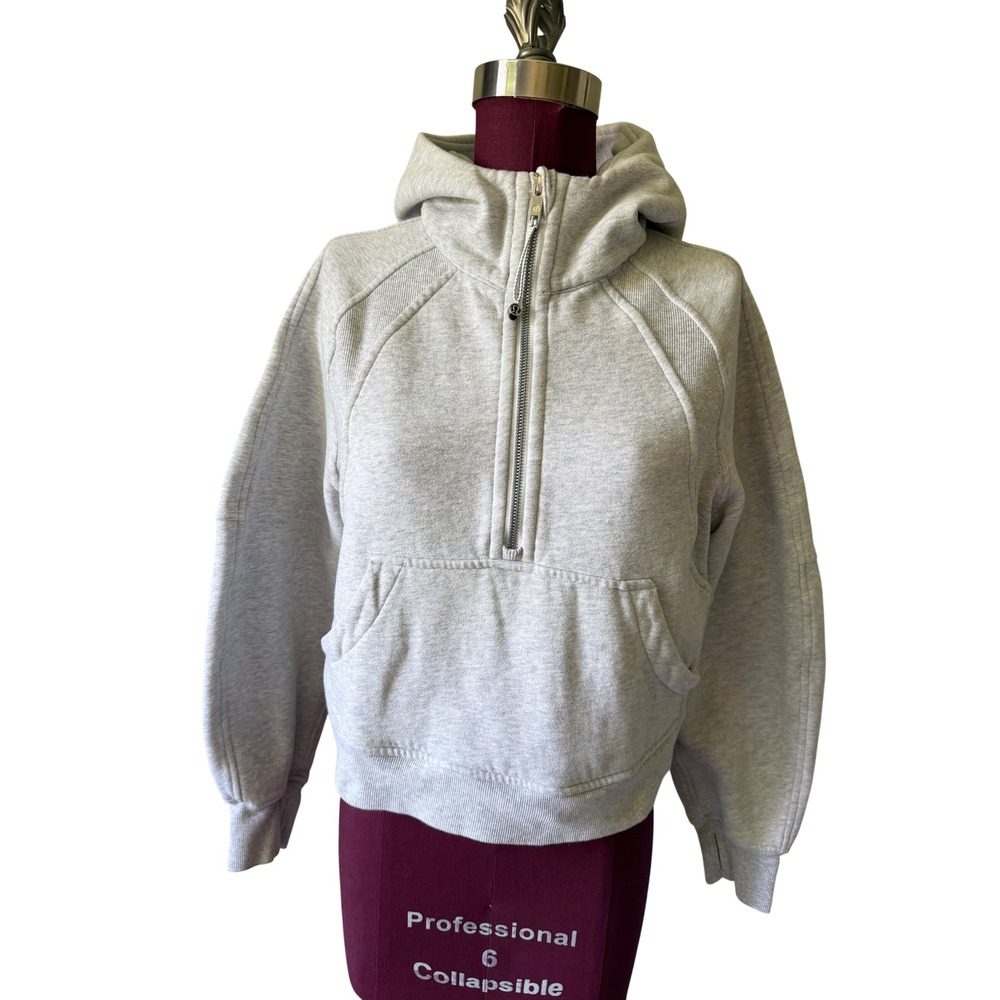 Lululemon Scuba Half-Zip Hoodie Gray Size XS S